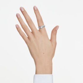 Oktagonring med laboratoriefremstillede diamanter på i alt 1,0 ct, oktagonform, 14K hvidguld Oktagonring med laboratoriefremstillede diamanter på i alt 1,0 ct, oktagonform, 14K hvidguld