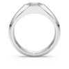 Oktagonring med laboratoriefremstillede diamanter på i alt 1,0 ct, oktagonform, 14K hvidguld Oktagonring med laboratoriefremstillede diamanter på i alt 1,0 ct, oktagonform, 14K hvidguld