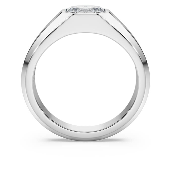 Oktagonring med laboratoriefremstillede diamanter på i alt 1,0 ct, oktagonform, 14K hvidguld Oktagonring med laboratoriefremstillede diamanter på i alt 1,0 ct, oktagonform, 14K hvidguld