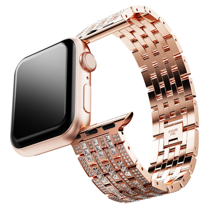 Princess-rem til Apple Watch® 40 mm og 41 mm, rosaguldfarvet, rosaguldfarvet finish Princess-rem til Apple Watch® 40 mm og 41 mm, rosaguldfarvet, rosaguldfarvet finish