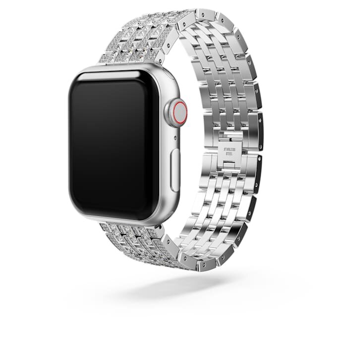 Princess-rem til Apple Watch® 40 mm og 41 mm, sølvfarvet, rustfrit stål Princess-rem til Apple Watch® 40 mm og 41 mm, sølvfarvet, rustfrit stål