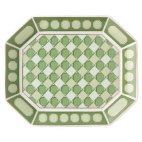 Signum-bakke i porcelæn, lille, grøn