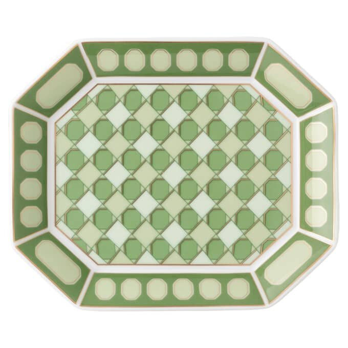 Signum-bakke i porcelæn, lille, grøn Signum-bakke i porcelæn, lille, grøn