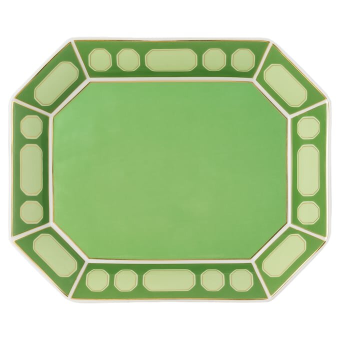 Signum-bakke i porcelæn, stor, grøn Signum-bakke i porcelæn, stor, grøn