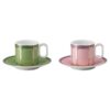 Signum espressosæt i porcelæn, flerfarvet Signum espressosæt i porcelæn, flerfarvet