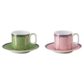 Signum espressosæt i porcelæn, flerfarvet