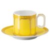 Signum espressokop med underkop i porcelæn, gul Signum espressokop med underkop i porcelæn, gul