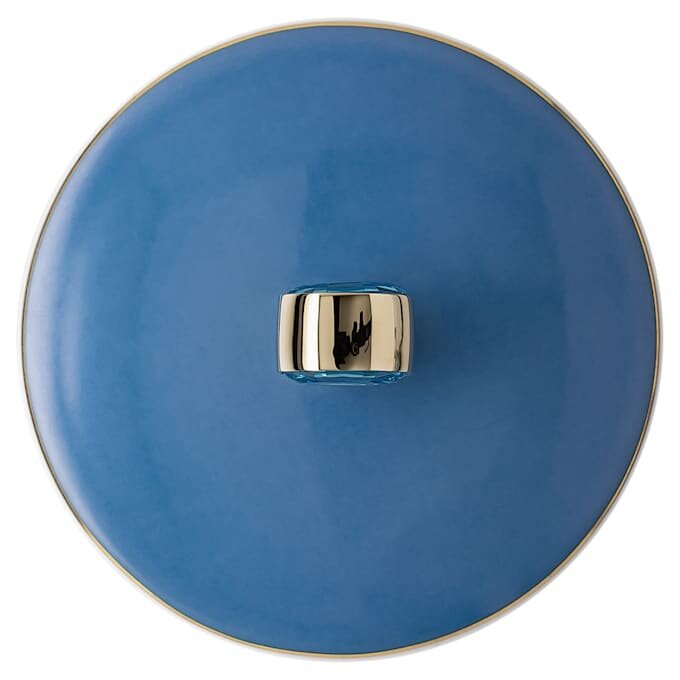 Signum-krus med låg, porcelæn, blå Signum-krus med låg, porcelæn, blå
