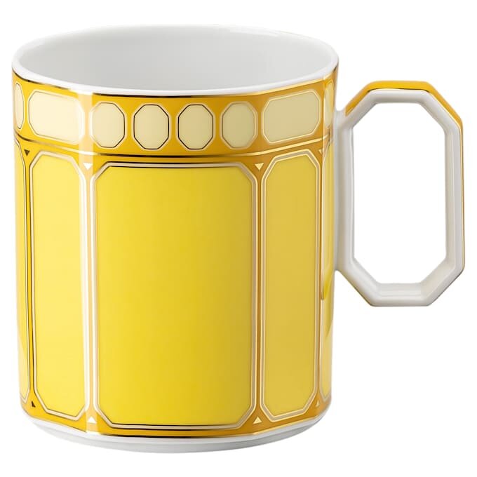 Signum-krus med låg, porcelæn, gul Signum-krus med låg, porcelæn, gul