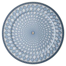 Signum serveringsplade i porcelæn, stor, blå Signum serveringsplade i porcelæn, stor, blå