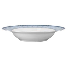 Signum suppetallerken i porcelæn, blå