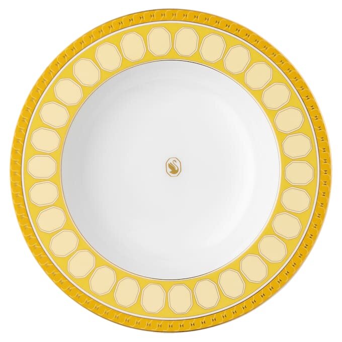 Signum suppetallerken i porcelæn, gul Signum suppetallerken i porcelæn, gul