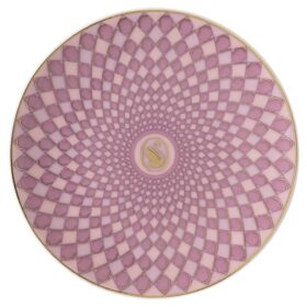 Signum-tallerken i porcelæn, lille, lyserød