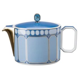 Signum tekande i porcelæn, lille, blå