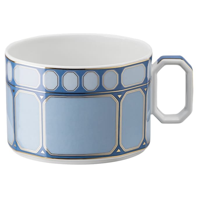 Signum tekop med underkop i porcelæn, blå Signum tekop med underkop i porcelæn, blå