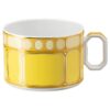 Signum tekop med underkop i porcelæn, gul Signum tekop med underkop i porcelæn, gul