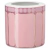 Signum-vase i porcelæn, bred, lyserød Signum-vase i porcelæn, bred, lyserød