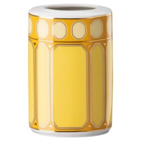 Signum-vase i porcelæn, lille, gul