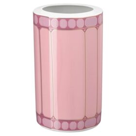 Signum-vase i porcelæn, lyserød