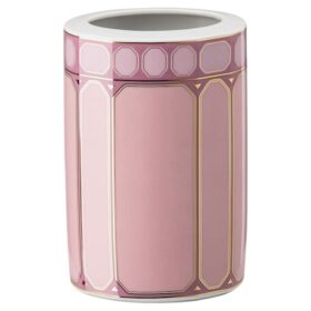 Signum-vase i porcelæn, mellemstor, lyserød