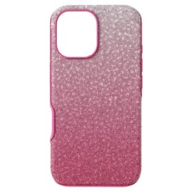 Smartphone-etui med flot farveovergang, iPhone® 16, lyserød