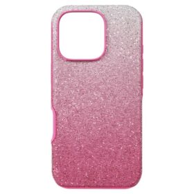 Smartphone-etui med flot farveovergang, iPhone® 16 Pro, lyserød