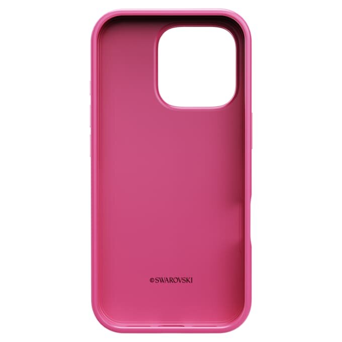 Smartphone-etui med krystalprint-motiv, iPhone® 16 Pro, lyserød Smartphone-etui med krystalprint-motiv, iPhone® 16 Pro, lyserød