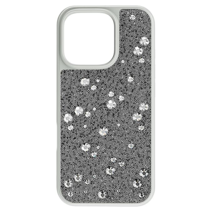 Smartphone-etui med spredt design, iPhone® 16 Pro, sølvfarvet Smartphone-etui med spredt design, iPhone® 16 Pro, sølvfarvet