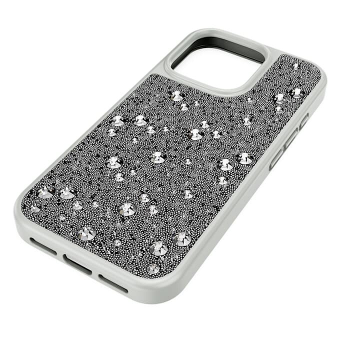 Smartphone-etui med spredt design, iPhone® 16 Pro, sølvfarvet Smartphone-etui med spredt design, iPhone® 16 Pro, sølvfarvet