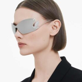 Solbrillemaske, Swan, Sk7020, sølvfarvet