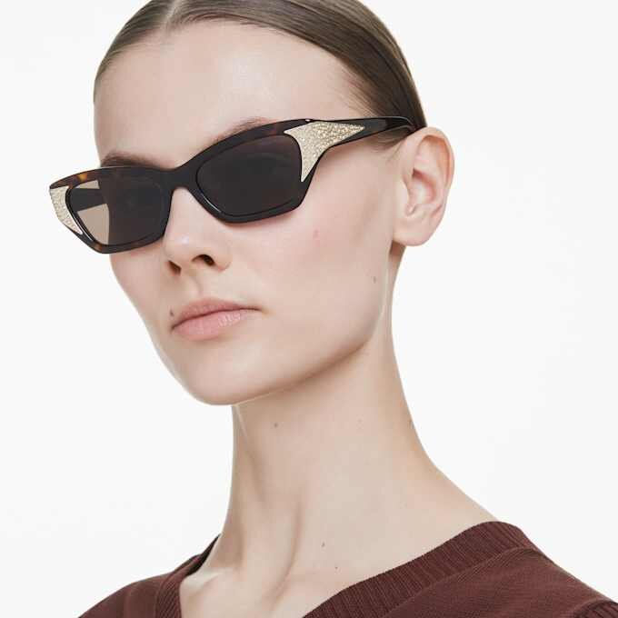 Solbriller i cat-eye-form, Sk6029, brun Solbriller i cat-eye-form, Sk6029, brun