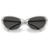 Solbriller i Cat-Eye-form, Sk7025, sølvfarvet Solbriller i Cat-Eye-form, Sk7025, sølvfarvet