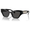 Solbriller i Cat-Eye-form, sort
