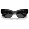 Solbriller i Cat-Eye-form, sort