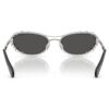 Solbriller i oval form, 2-i-1 clip-on, Sk7044, sølvfarvet Solbriller i oval form, 2-i-1 clip-on, Sk7044, sølvfarvet