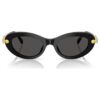Solbriller i oval form, sort Solbriller i oval form, sort