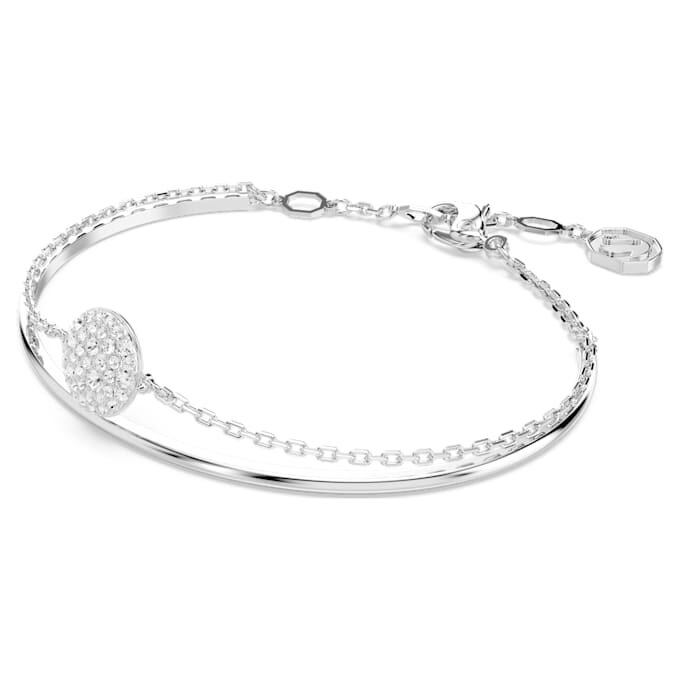 Sublima armring, hvid, rhodineret Sublima armring, hvid, rhodineret