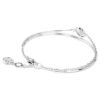 Sublima armring, hvid, rhodineret Sublima armring, hvid, rhodineret