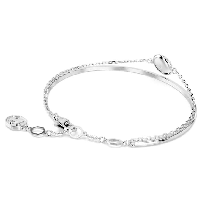 Sublima armring, hvid, rhodineret Sublima armring, hvid, rhodineret