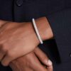 Sublima armring Snow Pavé, hvid, rhodineret Sublima armring Snow Pavé, hvid, rhodineret