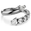 Sublima åben ring med blandede slibninger, hvid, rutheniumbelagt Sublima åben ring med blandede slibninger, hvid, rutheniumbelagt