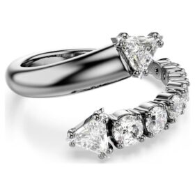 Sublima åben ring med blandede slibninger, hvid, rutheniumbelagt Sublima åben ring med blandede slibninger, hvid, rutheniumbelagt