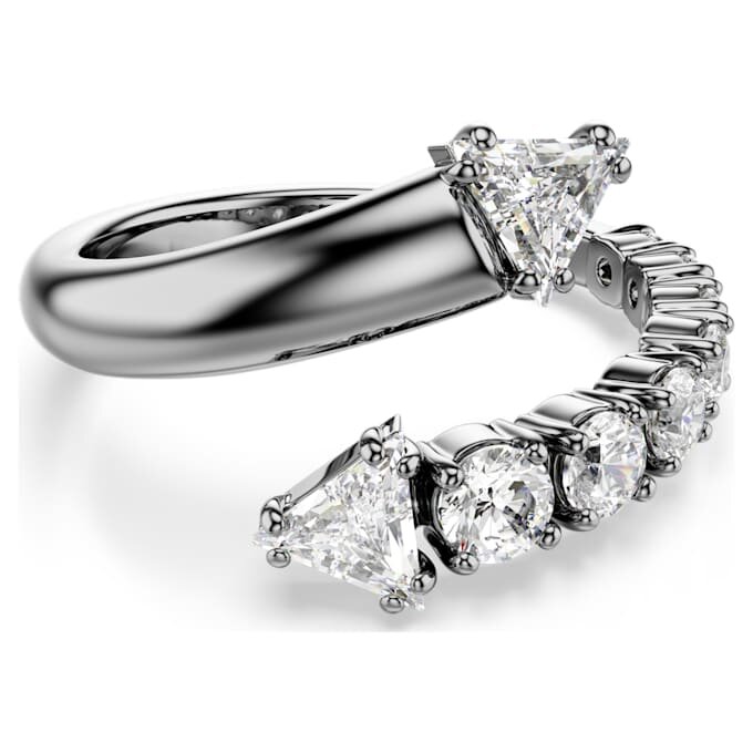 Sublima åben ring med blandede slibninger, hvid, rutheniumbelagt Sublima åben ring med blandede slibninger, hvid, rutheniumbelagt