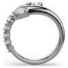 Sublima åben ring med blandede slibninger, hvid, rutheniumbelagt Sublima åben ring med blandede slibninger, hvid, rutheniumbelagt