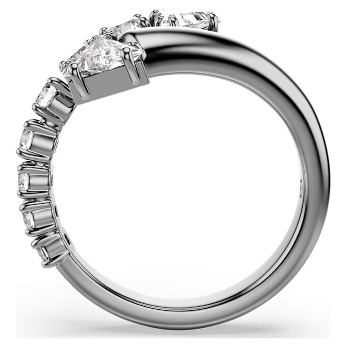 Sublima åben ring med blandede slibninger, hvid, rutheniumbelagt Sublima åben ring med blandede slibninger, hvid, rutheniumbelagt