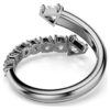 Sublima åben ring med blandede slibninger, hvid, rutheniumbelagt Sublima åben ring med blandede slibninger, hvid, rutheniumbelagt