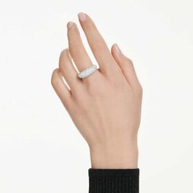 Sublima-ring, hvid, rhodineret Sublima-ring, hvid, rhodineret