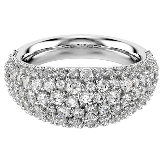 Sublima-ring, hvid, rhodineret Sublima-ring, hvid, rhodineret