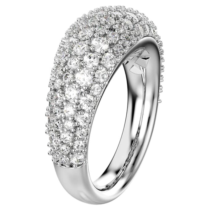 Sublima-ring, hvid, rhodineret Sublima-ring, hvid, rhodineret