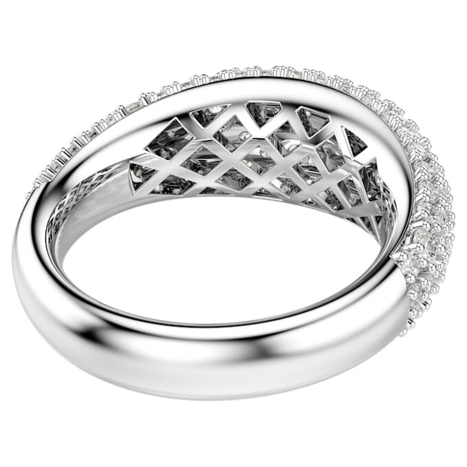 Sublima-ring, hvid, rhodineret Sublima-ring, hvid, rhodineret